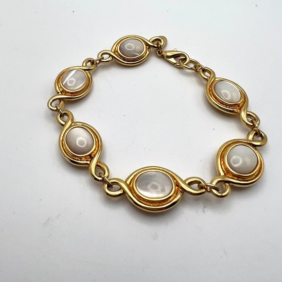 Kenneth Jay Lane KJL Reversible Black White Bracelet - Picture 3 of 5